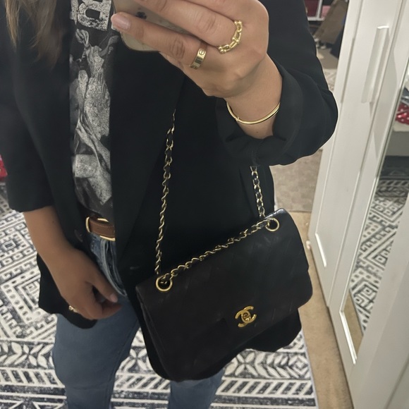 🖤 SALE!!Authentic Vintage small Chanel double flap - Picture 2 of 16